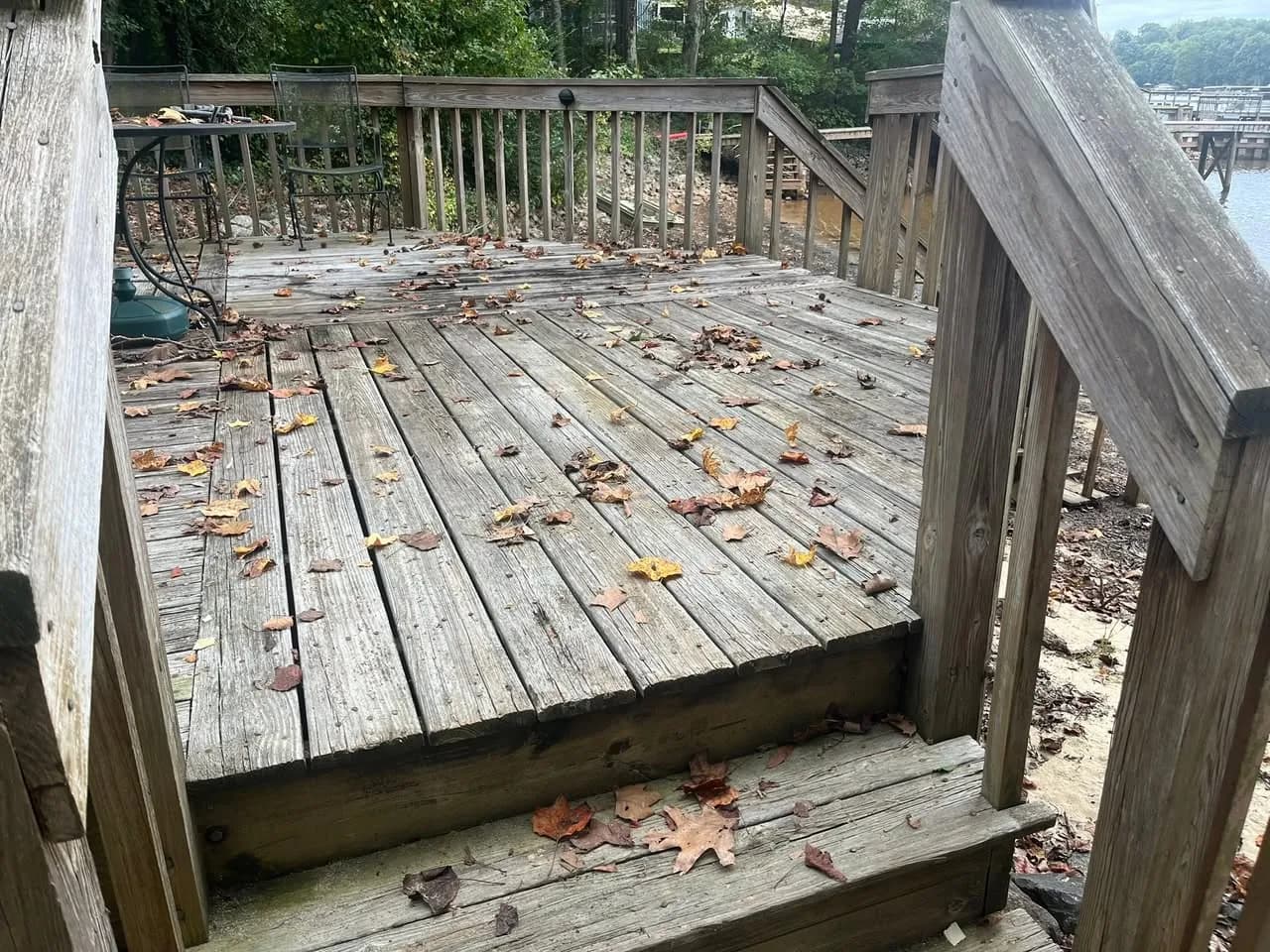 Deck Demolition in Lake Norman Area — EXISTING DECK — BEFORE