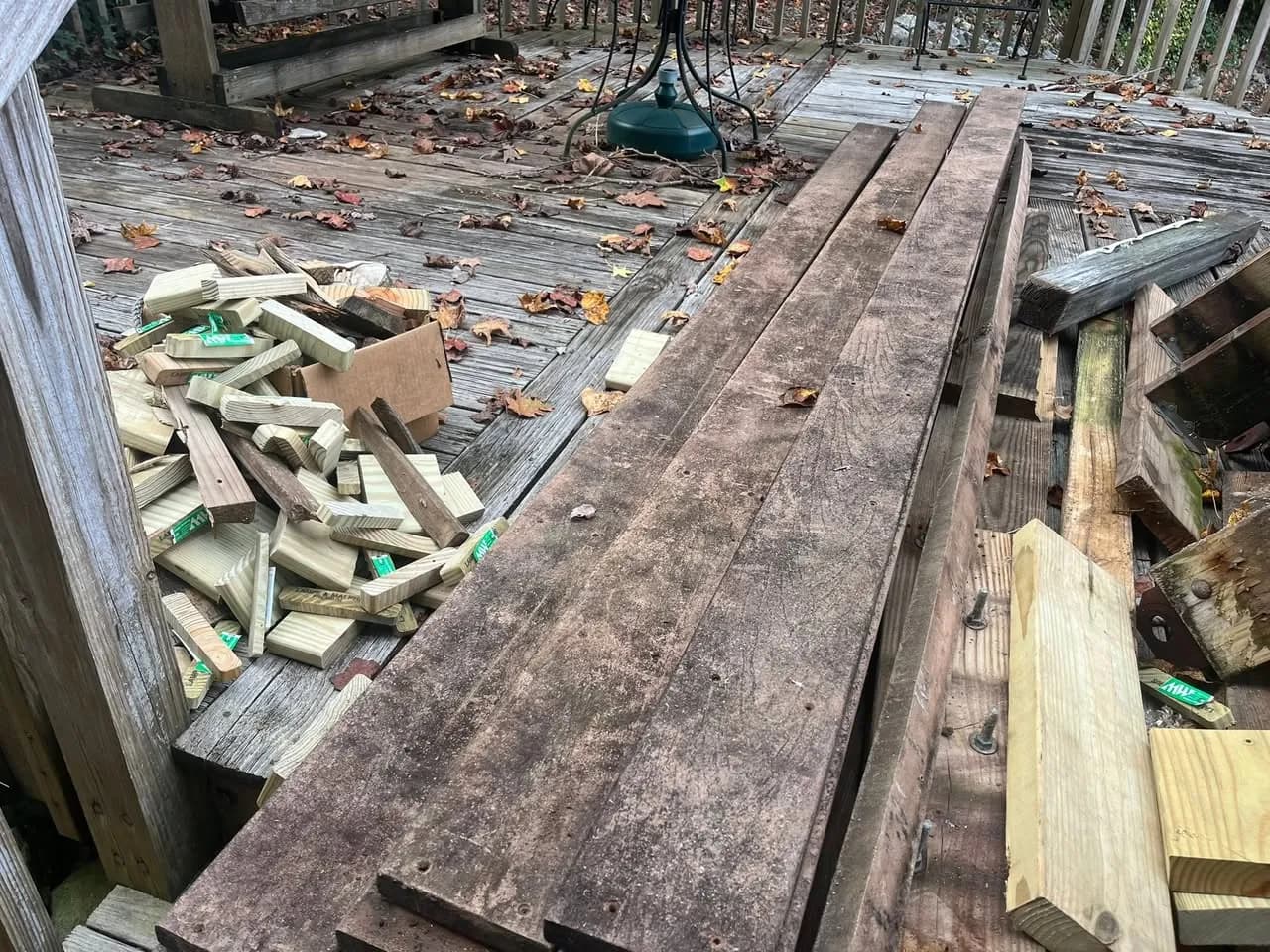 Deck Demolition in Lake Norman Area — DECK DISMANTLING