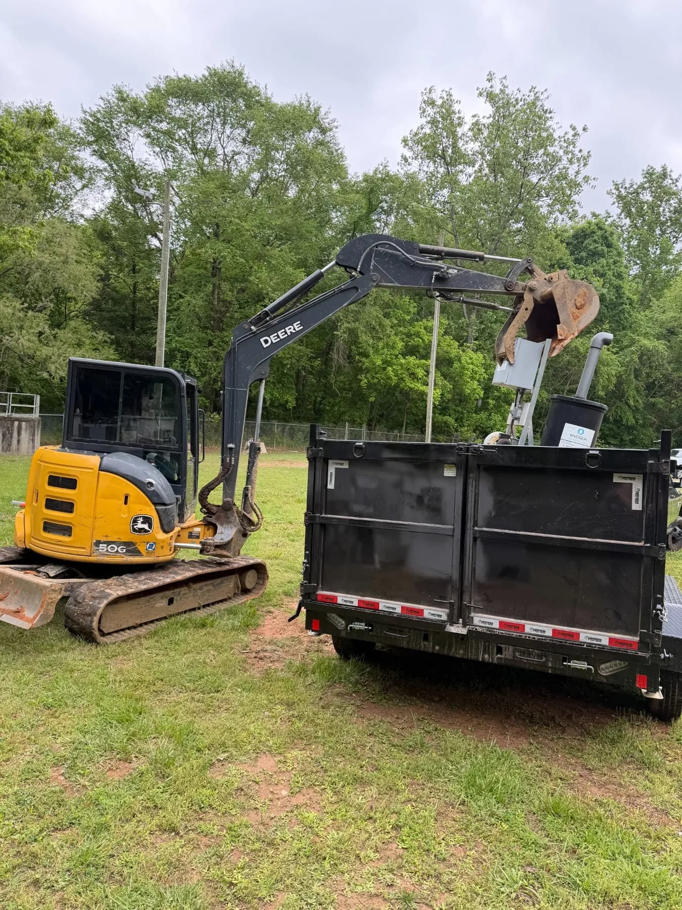 Wastewater Treatment Equipment Removal in Lincolnton, NC — EQUIPMENT LOADED FOR HAUL-OFF