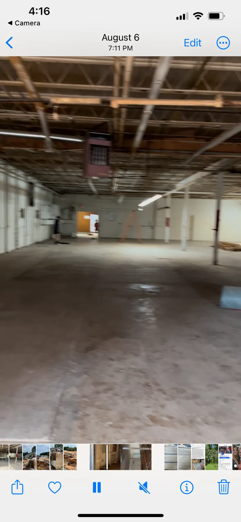 Commercial Factory Cleanout in Maiden, NC — FACTORY FLOOR CLEARED — RESULT