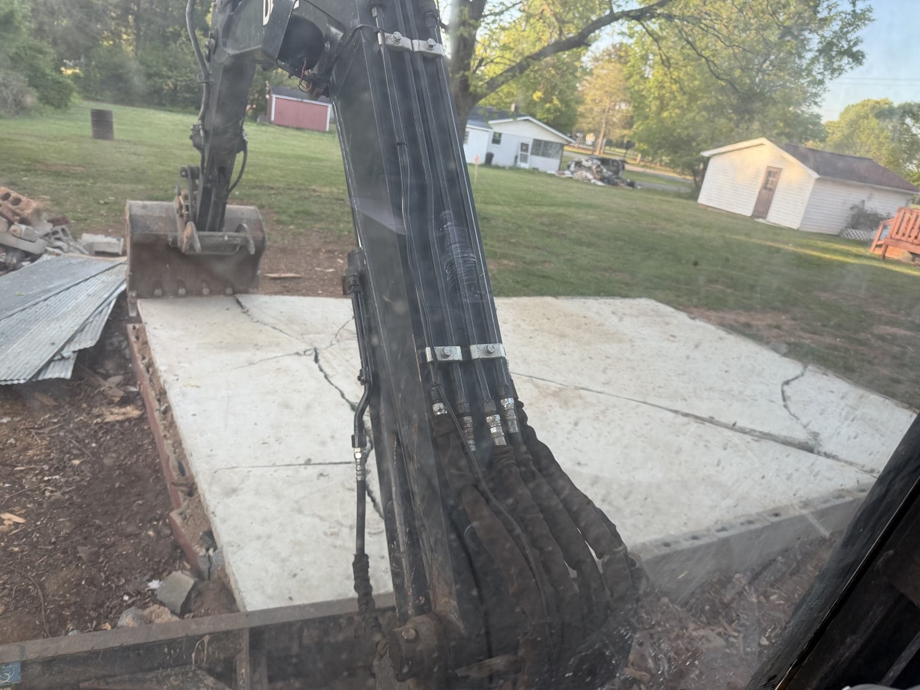 Concrete Foundation Removal jobsite in Maiden, NC