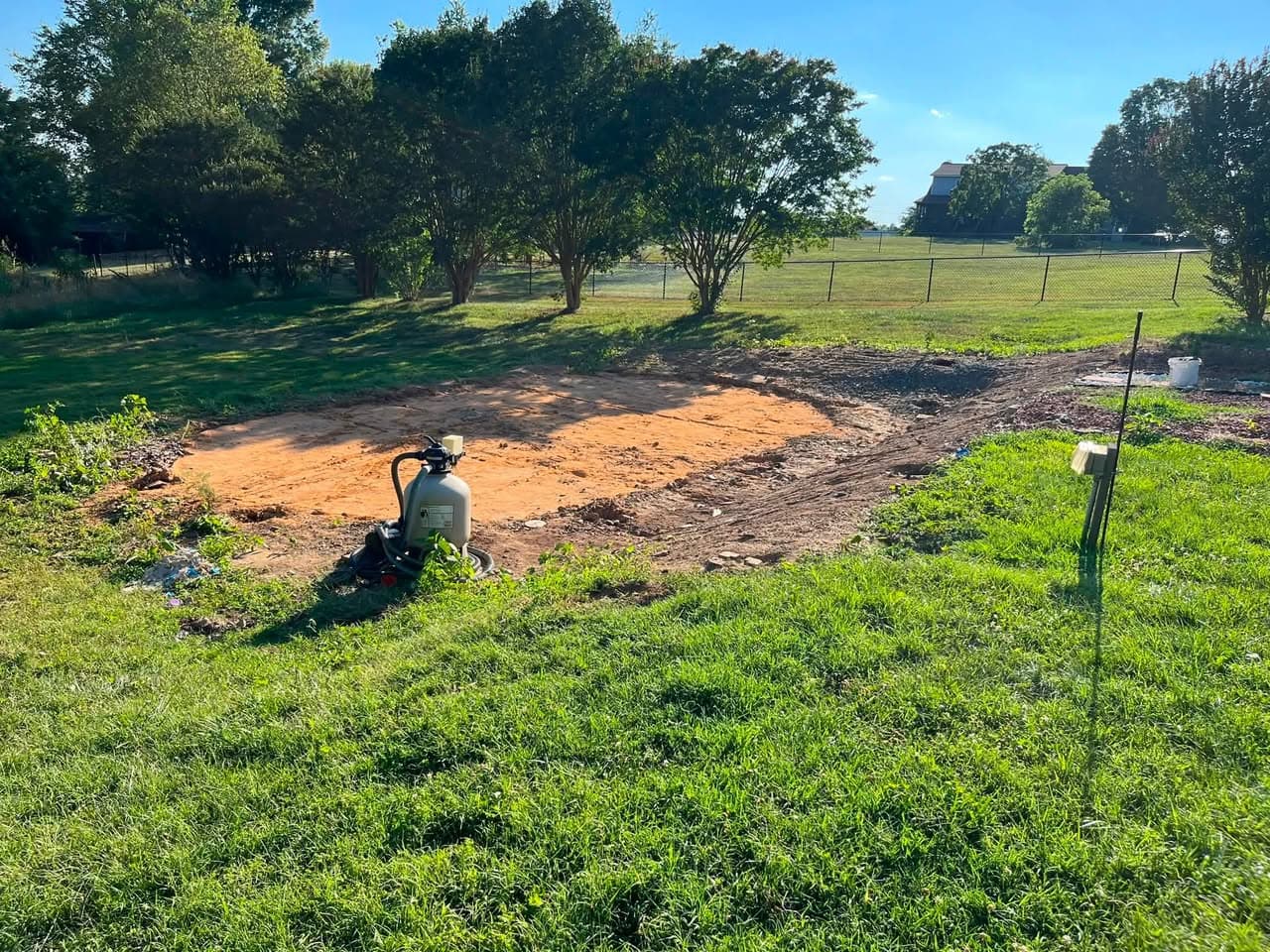 Above-Ground Pool & Deck Removal in Maiden, NC — POOL & DECK REMOVED — AREA CLEARED