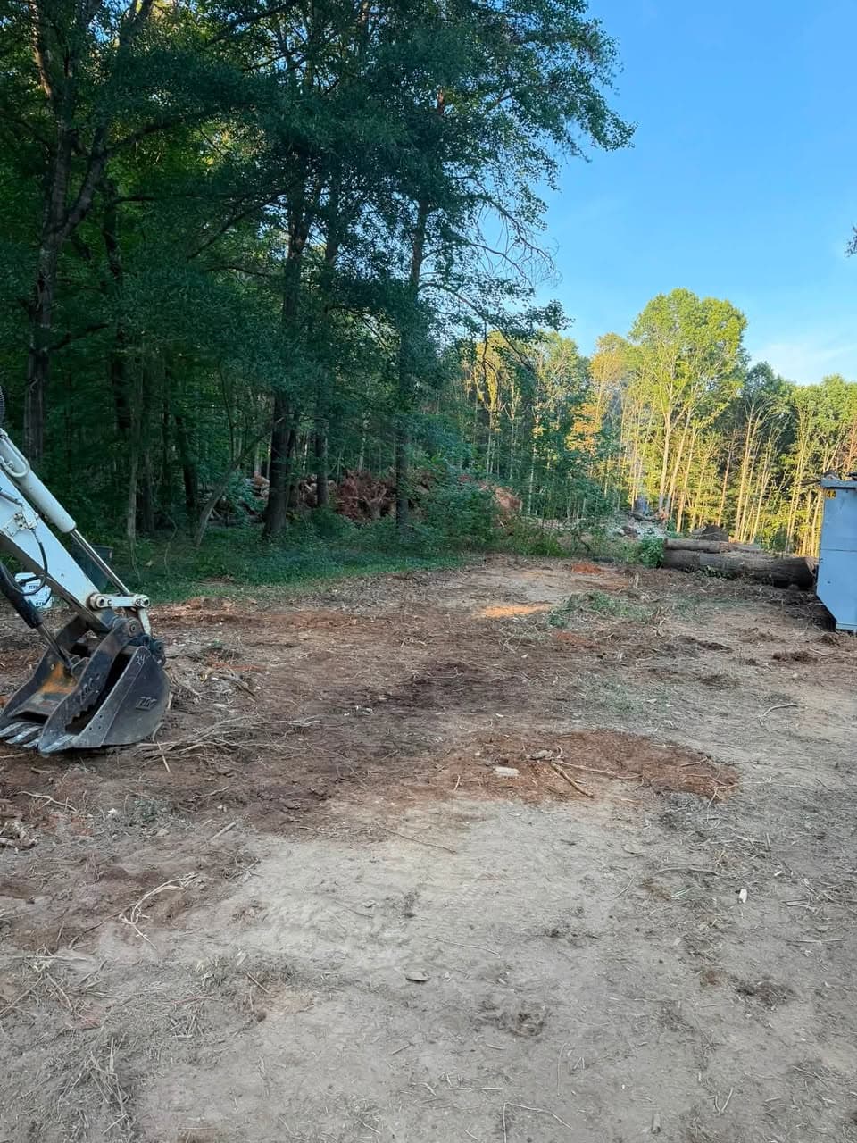 Mobile Home Demolition & Site Clearing in Sherrills Ford, NC — MOBILE HOME REMOVED — SITE CLEARED